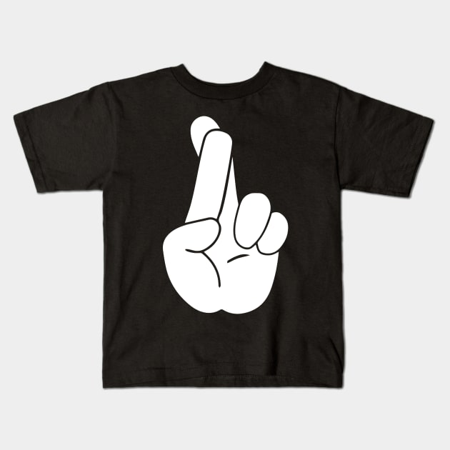 Hand Sign Kids T-Shirt by Ramateeshop